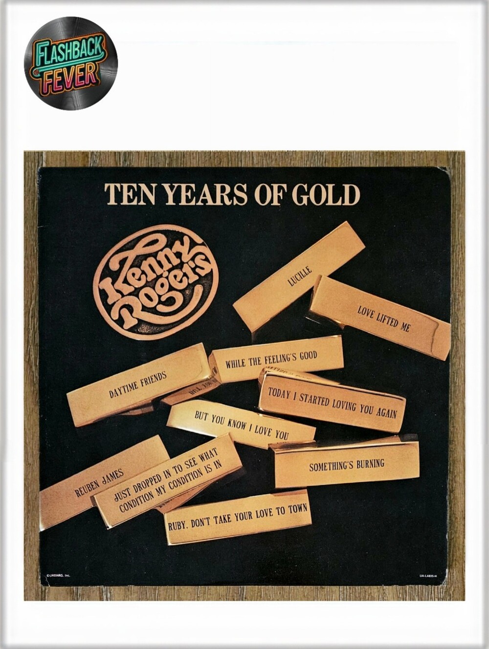 KENNY ROGERS•Ten Years Of Gold•1978 US (#UA-LA835-H) Terre Haute Pressing
